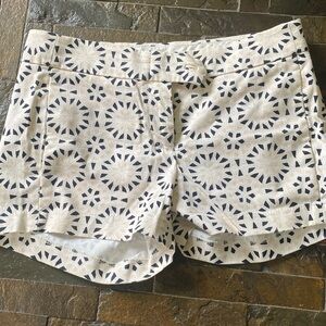 Jcrew shorts cream pattern